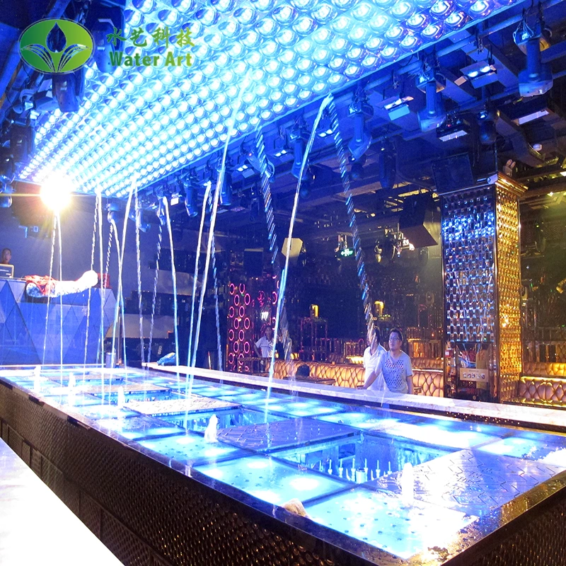 Professional Custom Bar Interactive LED Lights Color Changing Music Dance Fountain