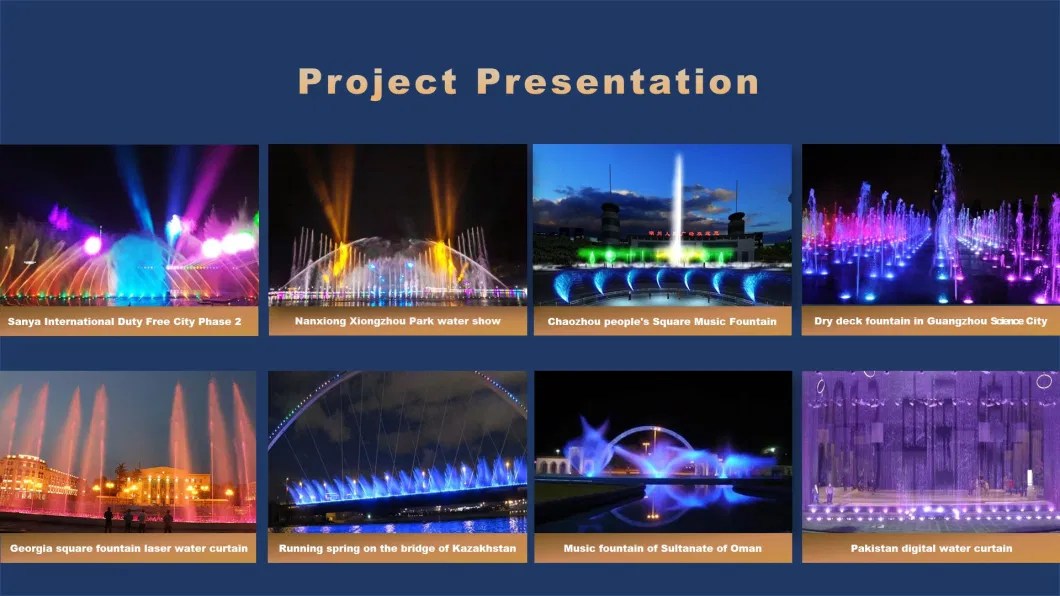 Ishim River Big O Show Floating Dancing Fountain with Laser Water Screen Projection