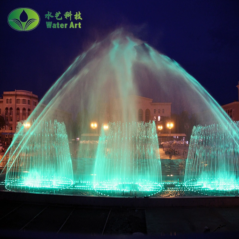 Free Design Outdoor Large 3D Multicolored Water Screen Fountain Floating Fountain Laser Movie Fountain