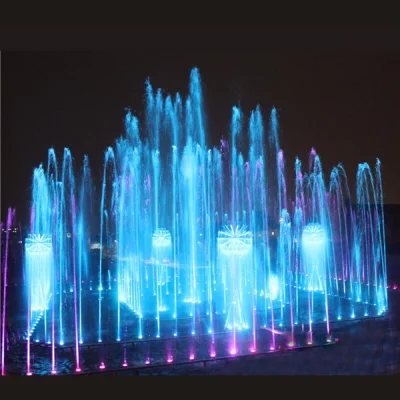 Interactive Waterscape Outdoor Large Project LED Music Dry Fountain