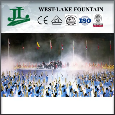 Green Landscape Artificial Fog Fountain on Stage