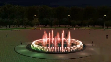 LED Light Interactive Various Water Type Multimedia Music Fountain