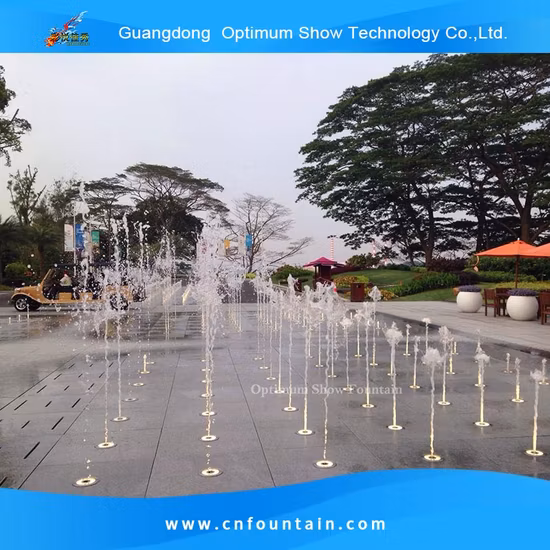 Free Design DC 24V DMX Pump Interactive Music Dry Floor Water Fountain Small Fountain for Kid Park