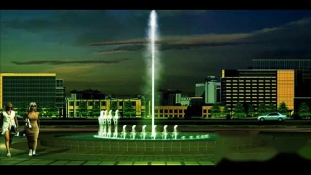 Colored LED Decorative Floor Fountain for Sale